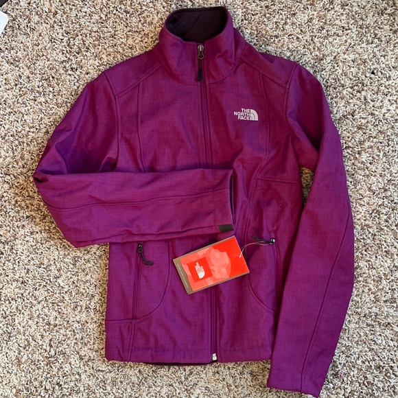 Purple North face jacket XS with chromium thermal layer